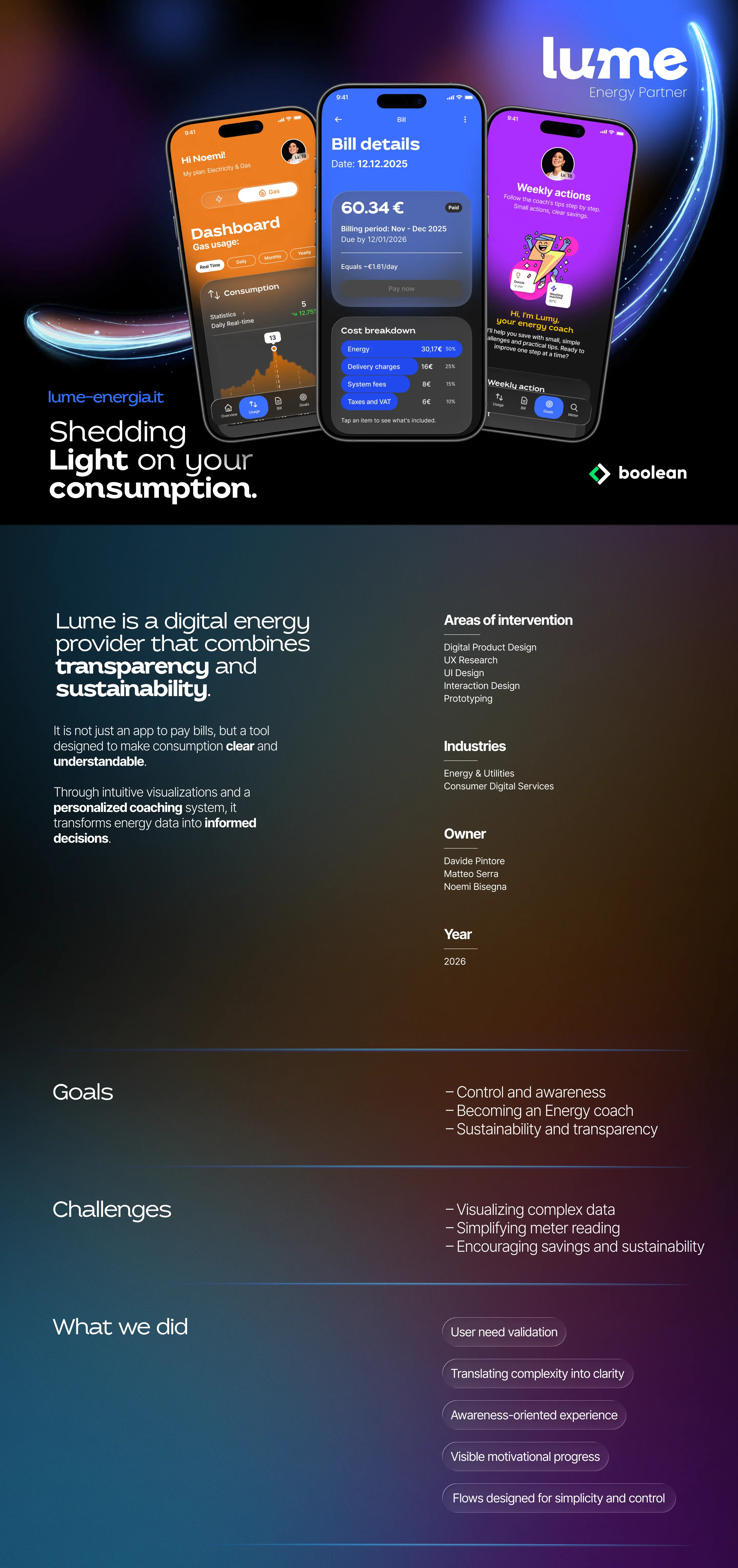 Lume Energy Case Study - Sezione 1